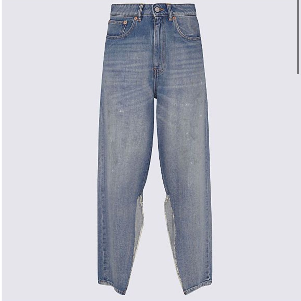 MM6 Maison Margiela Inside Slit Wide-Leg Jeans